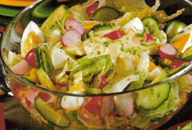 Bunter Salat mit Ei - Rezept mit Bild - kochbar.de