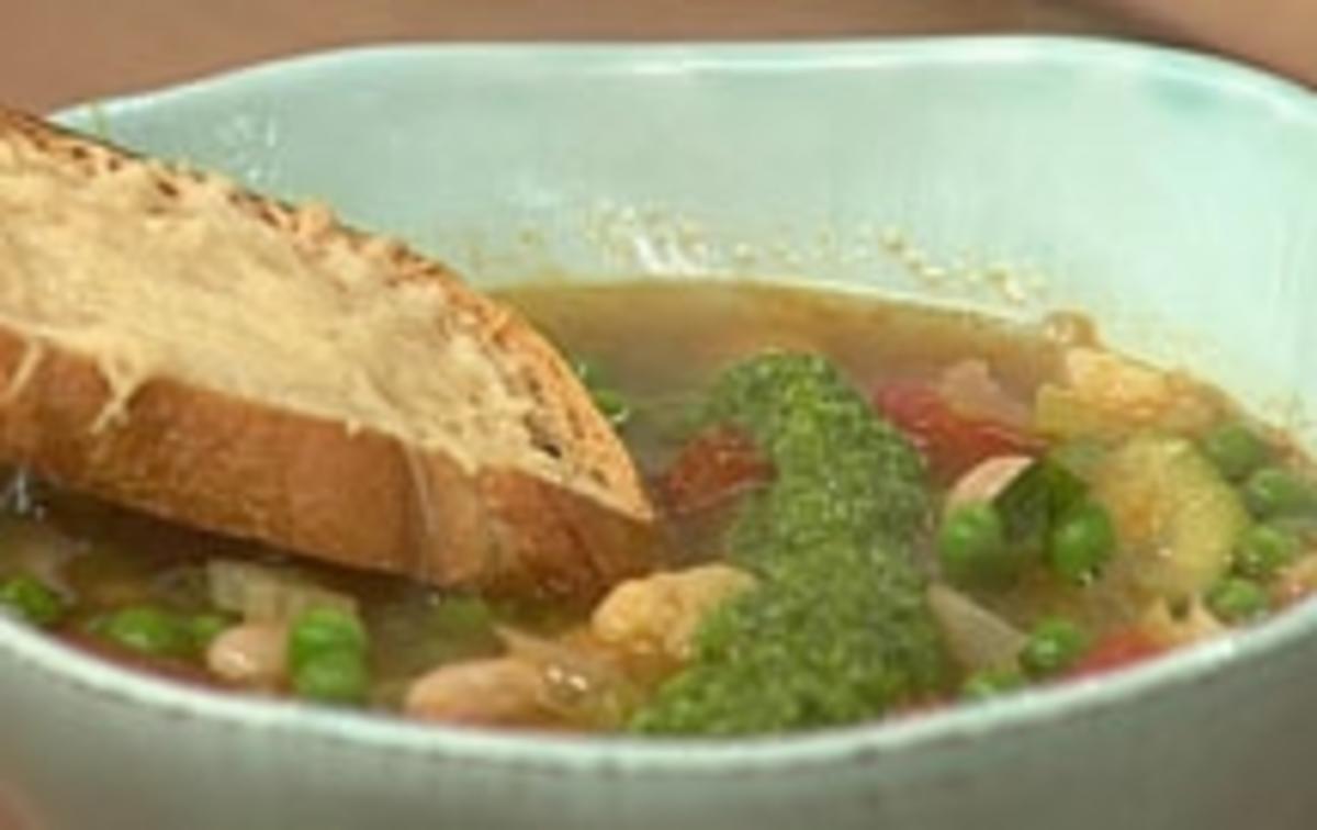 Bilder für Minestrone mit Crostini - Rezept