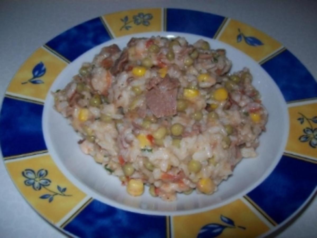 Bunter Reis mit Thunfisch - Rezept