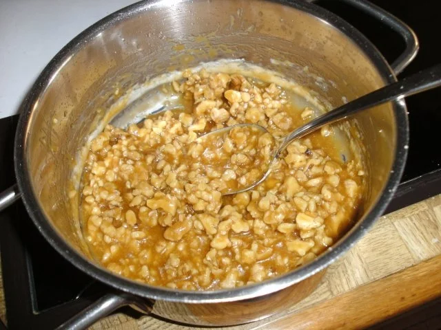 Apfelkuchen mit Calvados-Nusskrokant - Rezept - Bild Nr. 10