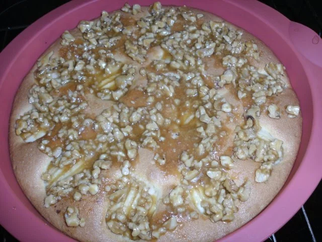 Apfelkuchen mit Calvados-Nusskrokant - Rezept - Bild Nr. 11