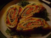 Fisch: Lachs Crepe Kräuterrolle - Rezept