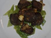 Blutwurstgeröstel auf Schnippelbohnen - Rezept