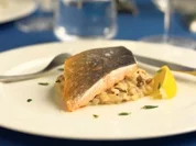 Saibling an Wildpilz-Risotto - Rezept