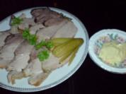 Kalter Schweinebraten mit Senfsauce - Rezept
