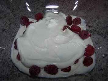 Rezept: Himbeerspeise Bild Nr. 2 Himbeerspeise - Rezept - Bild Nr. 2