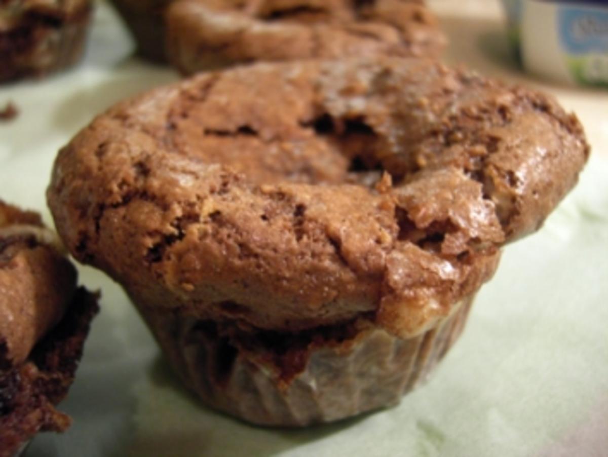 Bilder für Muffins: Brownie-Cheesecake-Muffins - Rezept