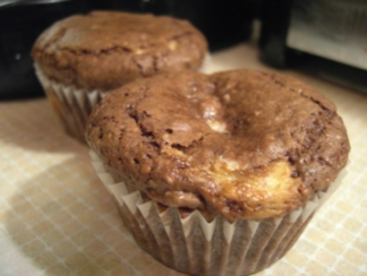 Muffins: Brownie-Cheesecake-Muffins - Rezept - Bild Nr. 3