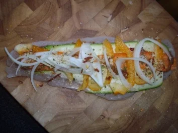 Putenroulade mit vegetarischer Füllung - Rezept