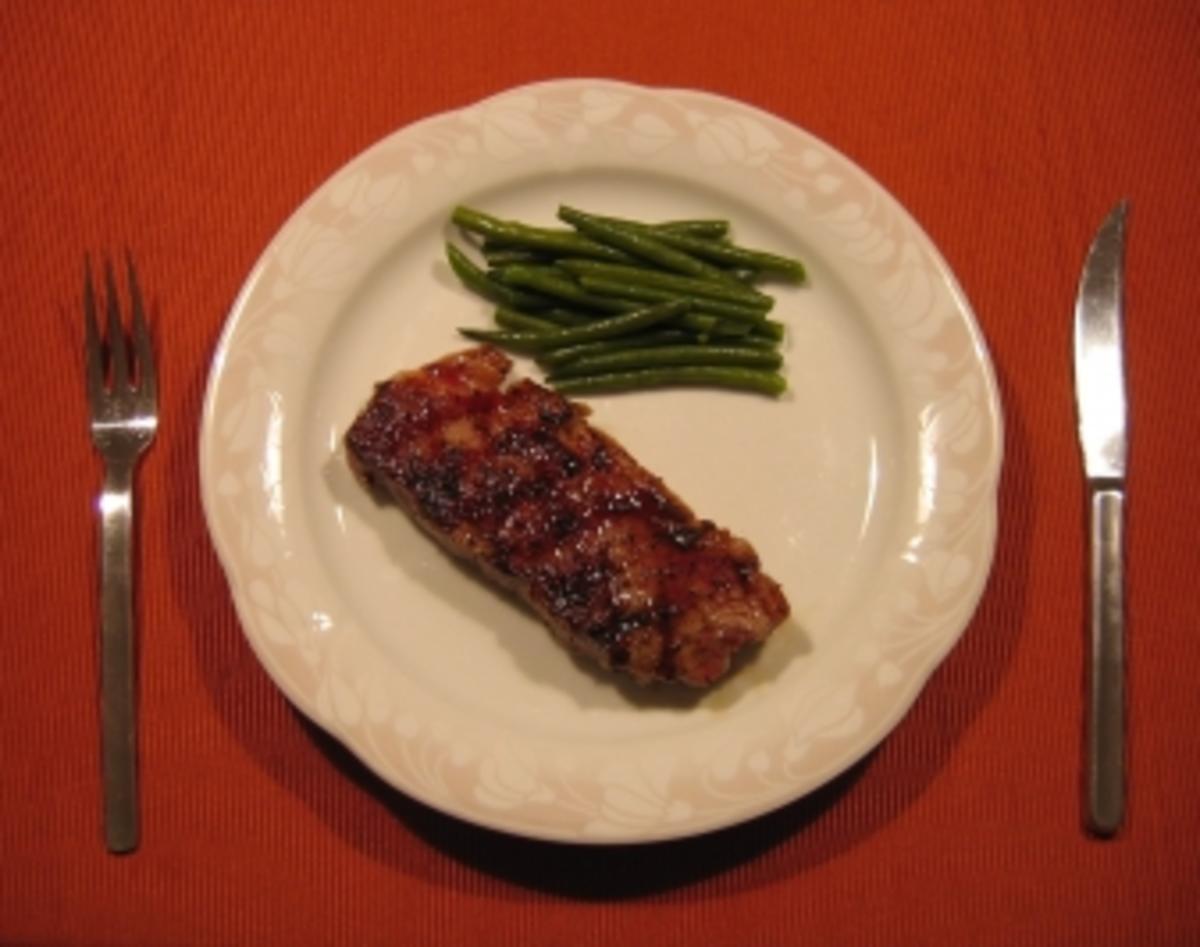 Rumpsteak mit feinen Böhnchen - Rezept