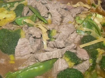 Was neues aus dem Wok: Rindfleisch mit Gemüse und Nudeln - Rezept