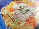 Bunte Nudeln mit Nuß Käsesoße - Rezept
