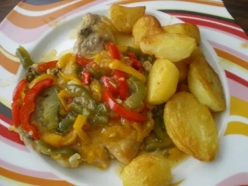 Pußtaschnitzel - Rezept