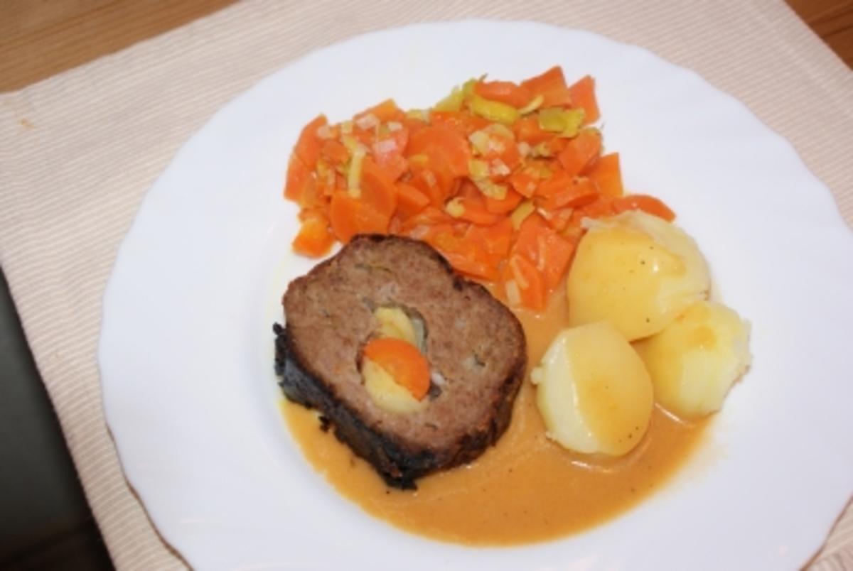 Bilder für Gefüllter Hackbraten - Rezept