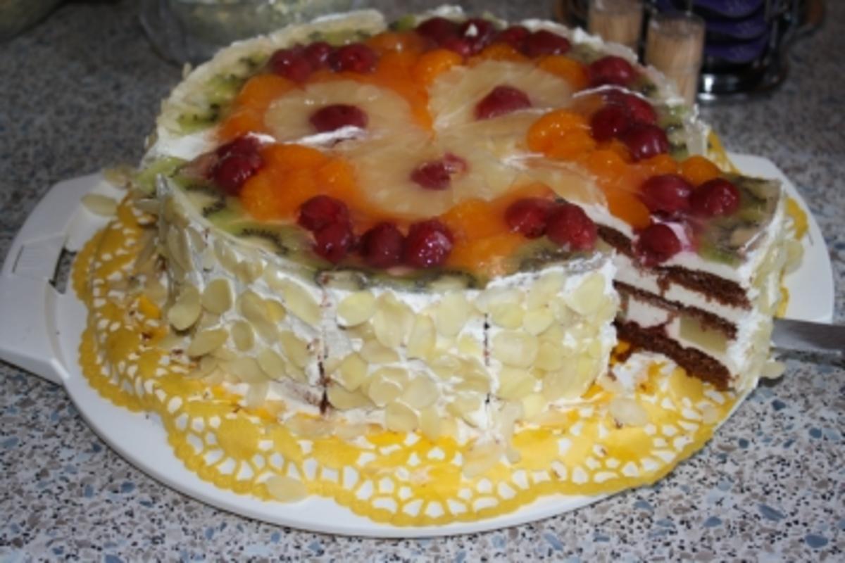 Sahne-Quark Früchte Torte - Rezept - Bild Nr. 3