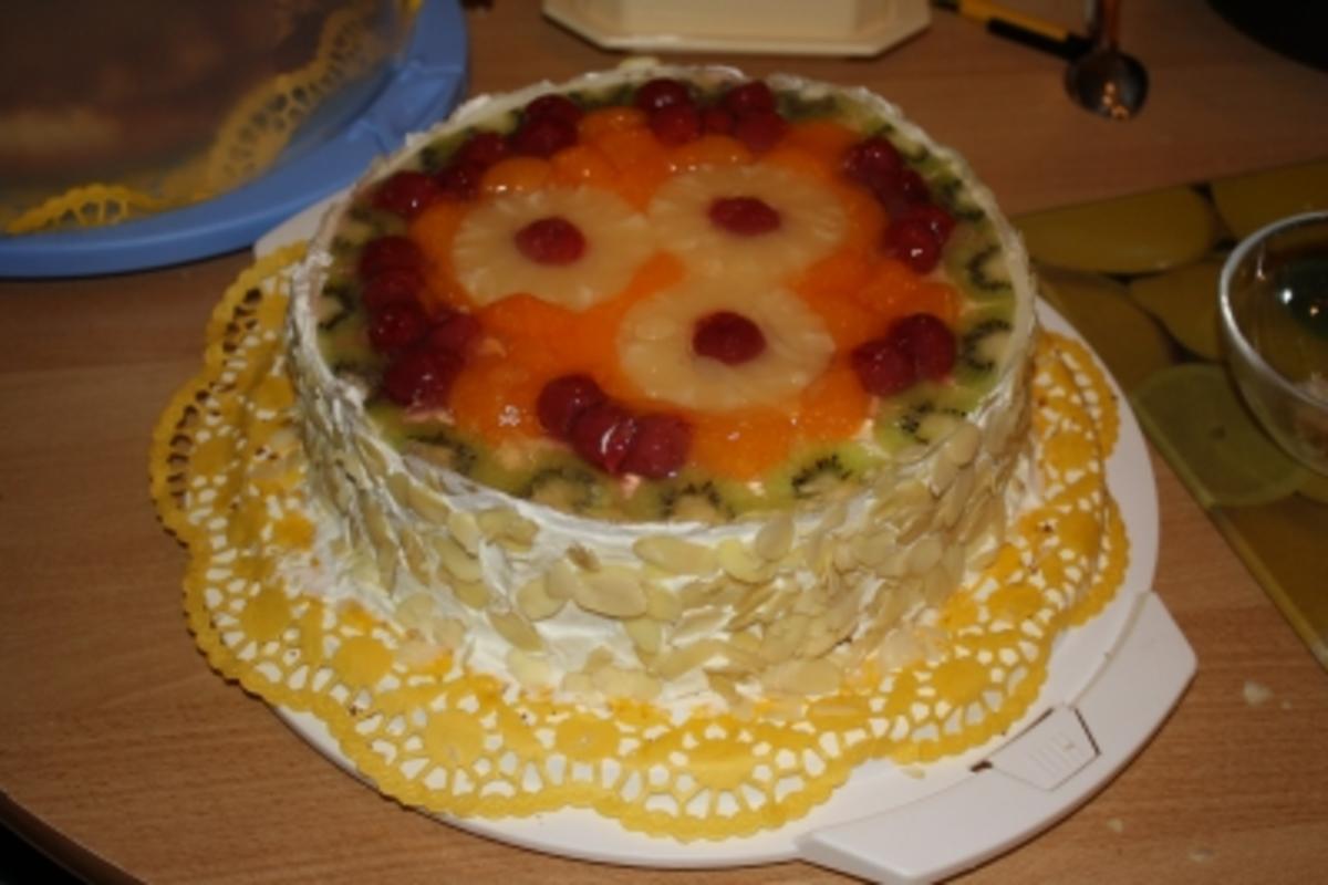 Sahne-Quark Früchte Torte - Rezept - Bild Nr. 5