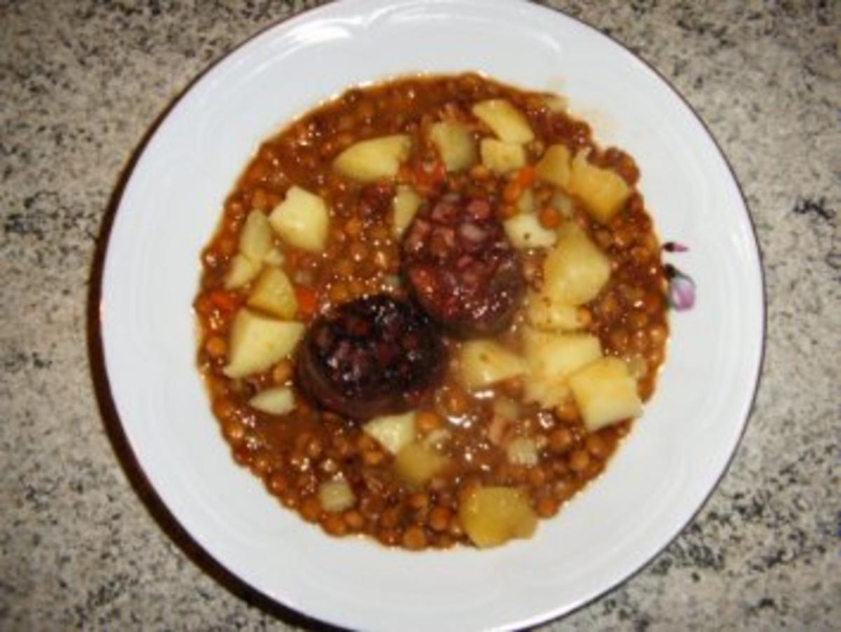 Linsensuppe mit Blutwurst - Rezept mit Bild - kochbar.de