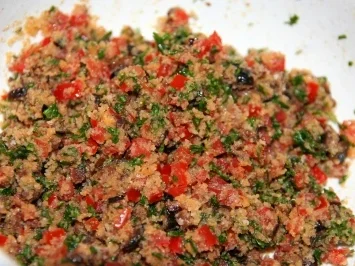 Mediterranes auf Rotbarsch - Rezept