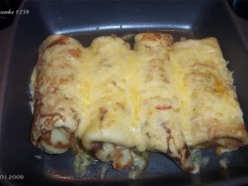 Gratinierte Pfannkuchen mit Gemüsefüllung - Rezept - Bild Nr. 7