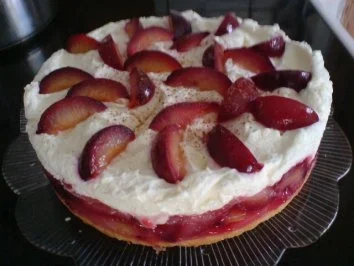 Pflaumen-Mascarpone-Torte - Rezept