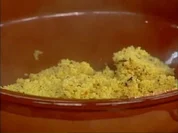 Rezept: Gedämpfter Couscous mit Gewürzöl Gedämpfter Couscous mit Gewürzöl - Rezept