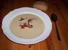 Rezept: Mais-Cremesuppe mit knusprigen Speckstreifen Mais-Cremesuppe mit knusprigen Speckstreifen - Rezept