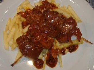 Schaschlik  "rheinische Art" - Rezept