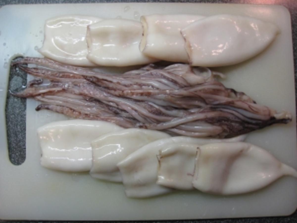 Spaghettini mit frischen Tintenfischen - Rezept - Bild Nr. 3