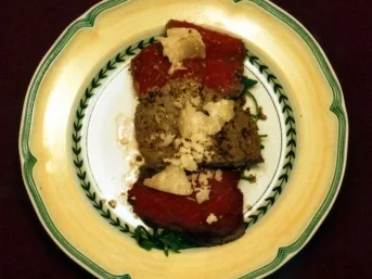 Pariser Filetspitzen auf Parmesan mit Rucolasalat (Toni Polster) - Rezept