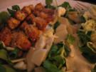 Feldsalat mit Birne und Huhn - Rezept