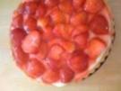 Biskuittorte mit Erdbeer-Quark-Creme - Rezept