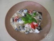 Aubergine in Joghurt - Rezept