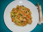 Schnellgericht: Winterliche Wurstpfanne - Rezept