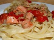 Tagliatelle mit Lachs - Rezept