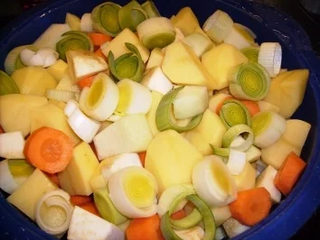 Feine Kartoffelsuppe mit Kochschinkenwürfel - Rezept