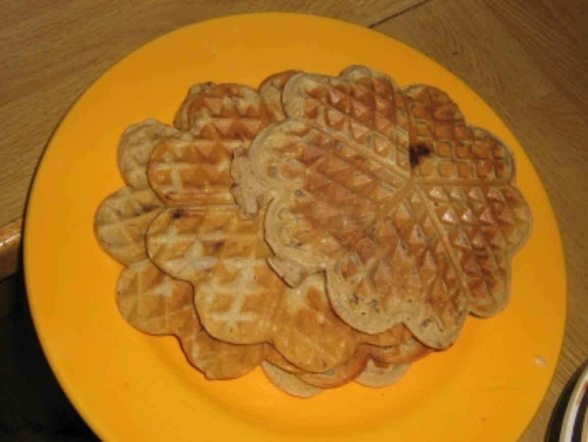 Bilder für Schoko-Nuss-Waffeln - Rezept