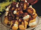 Profiteroles mit Schokoladesauce - Rezept