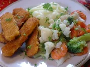 Fischstäbchen mit Bauerngemüse - Rezept