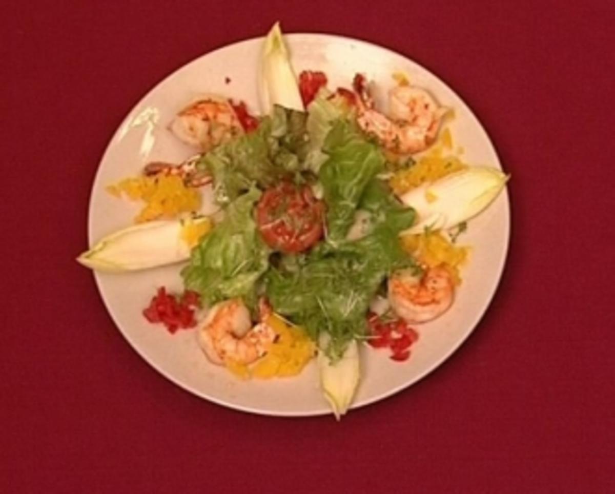 Kaisergranatschwänze auf Salat der Saison (Bernard Hirtreiter) - Rezept