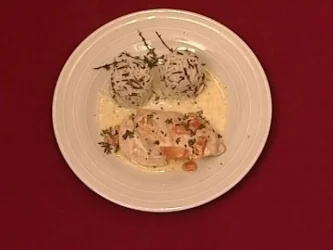 Hähnchenbrustfilet in Wermut-Sahne mit Wildreis (Bernard Hirtreiter) - Rezept