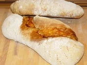 Rezept: Ciabatta mit Schinken und Raclettekäse Ciabatta mit Schinken und Raclettekäse - Rezept