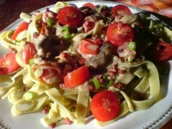 Nudeln mit Champignon-Rahm - Rezept - Bild Nr. 14