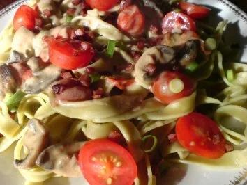 Nudeln mit Champignon-Rahm - Rezept - Bild Nr. 15