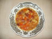 Bohnensuppe mit Würstchen - Rezept
