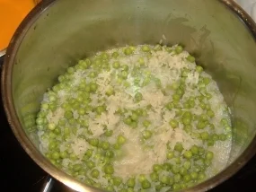 Risi e bisi con Salmon e Scampi - Rezept - Bild Nr. 3