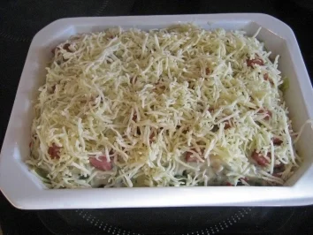 Auflauf - herzhaft und saftig aus Resten - Rezept - Bild Nr. 2