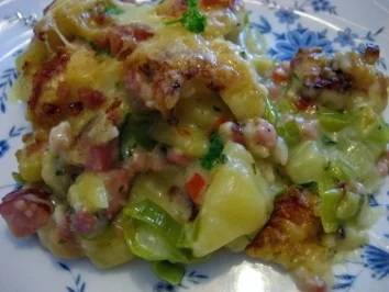 Auflauf - herzhaft und saftig aus Resten - Rezept - Bild Nr. 3