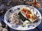 Seelachsfilet in Alufolie mit Kräuterreis - Rezept