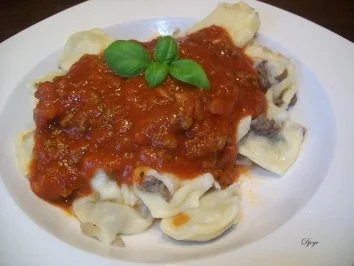 Ravioli mit Tomatensoße - Rezept