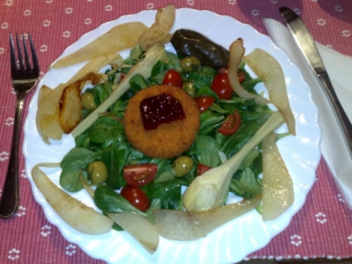 Back-Camembert auf Feldsalat mit glasierten Birnenspalten - Rezept
Gesendet von Annemarie86163